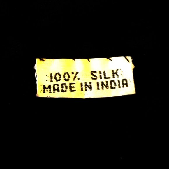 Holiday Black and Silver Beaded Halter Top Vintage Size Medium - Picture 7 of 8